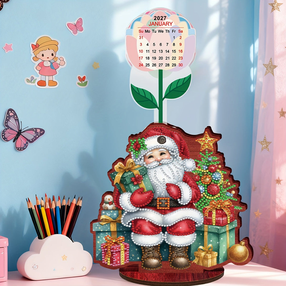 Sitzender Weihnachtsmann | Kalender | Diamond Painting