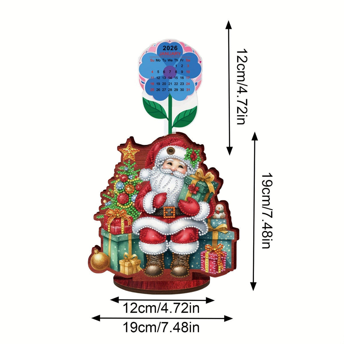 Sitzender Weihnachtsmann | Kalender | Diamond Painting