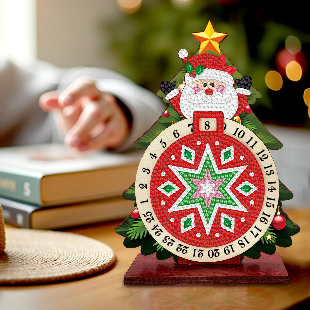 Weihnachtsmann im Weihnachtsbaum | Kalender | Diamond Painting