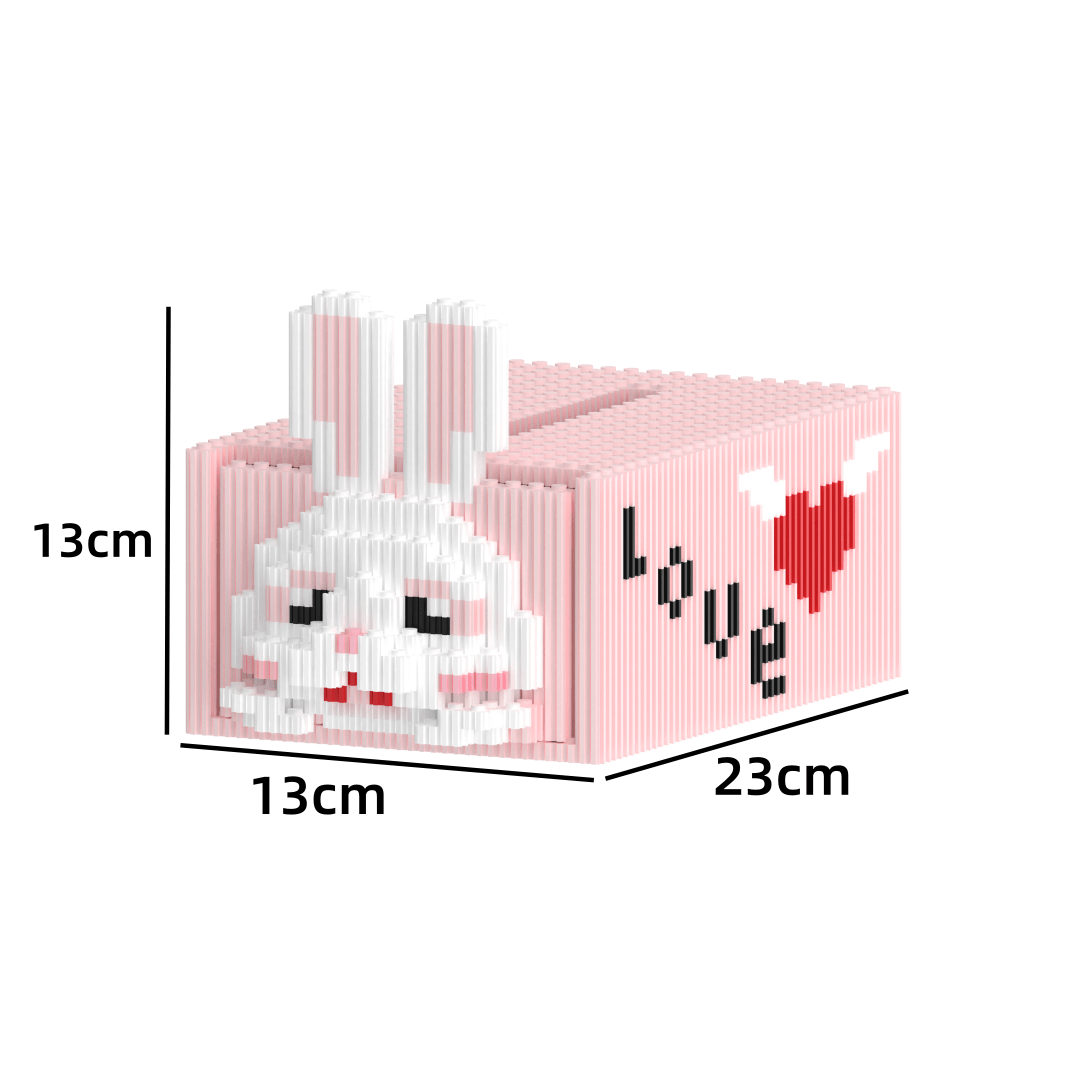 Hasen-Taschentuchbox | Bausteine