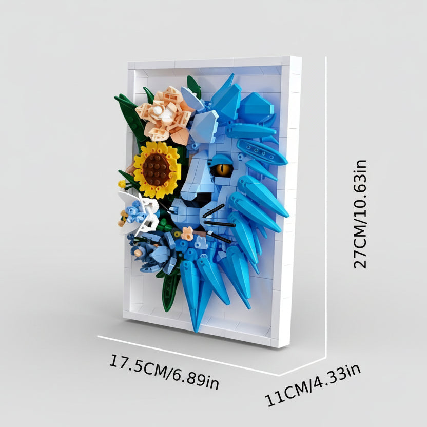 3D Gemälde Löwe | Bausteine