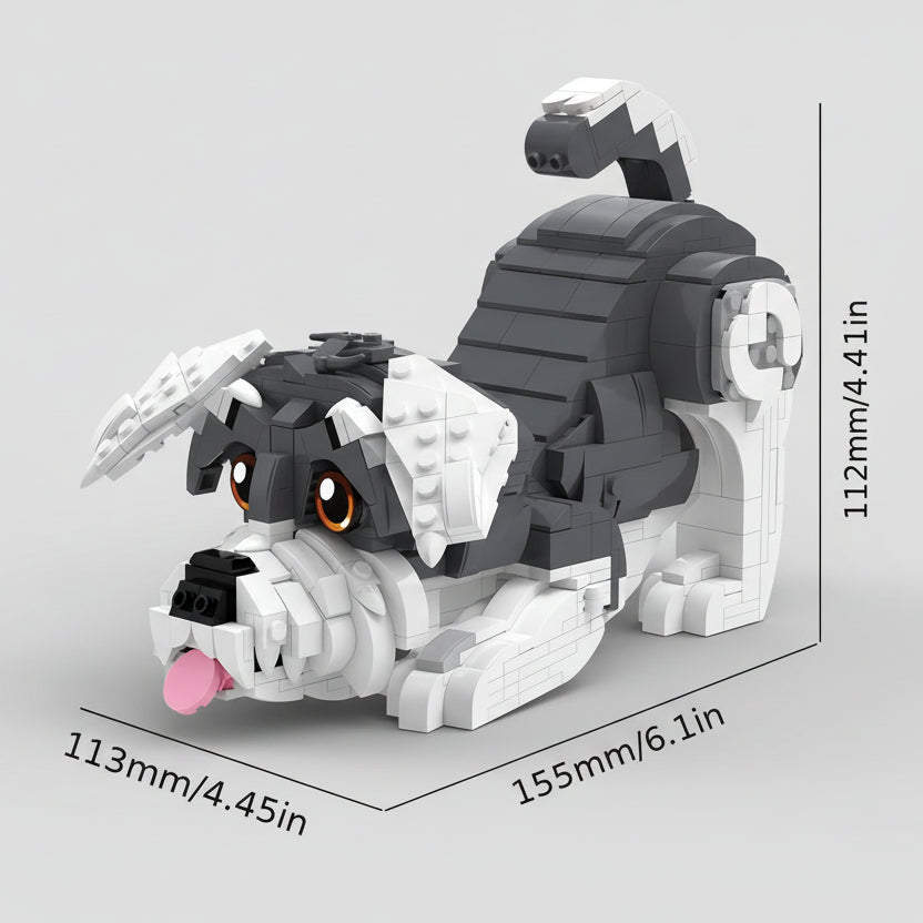 Liegender Schnauzer | Bausteine