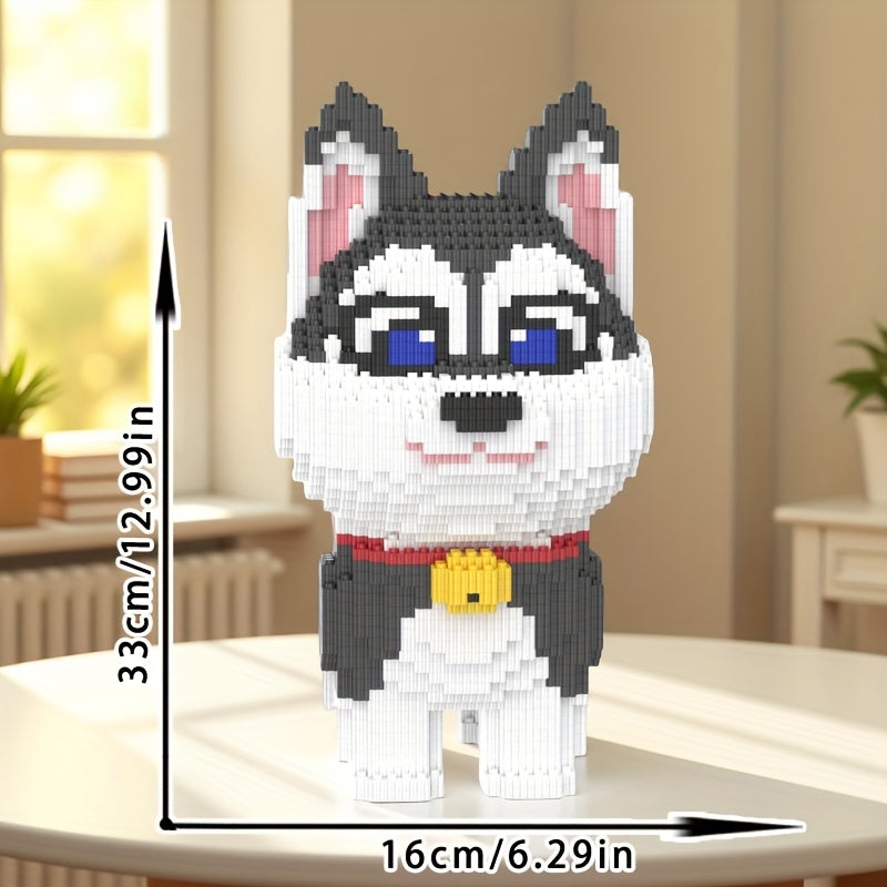 Husky mit Halsband | Bausteine