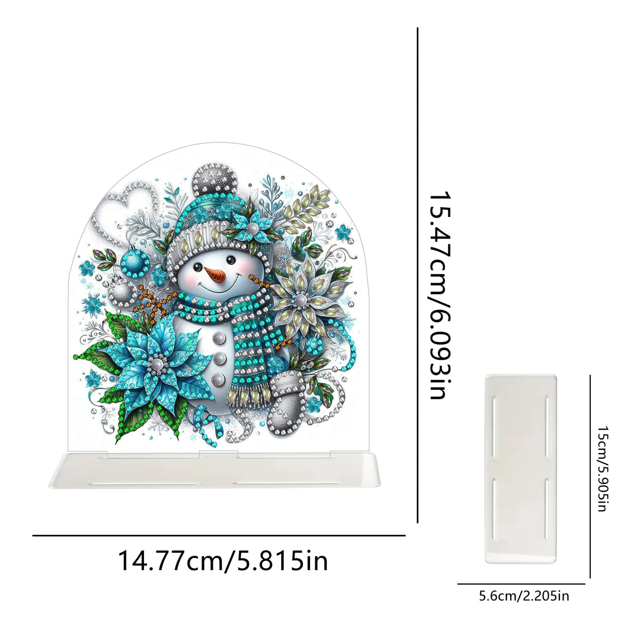 Schneemann | Serviettenhalter | Diamond Painting