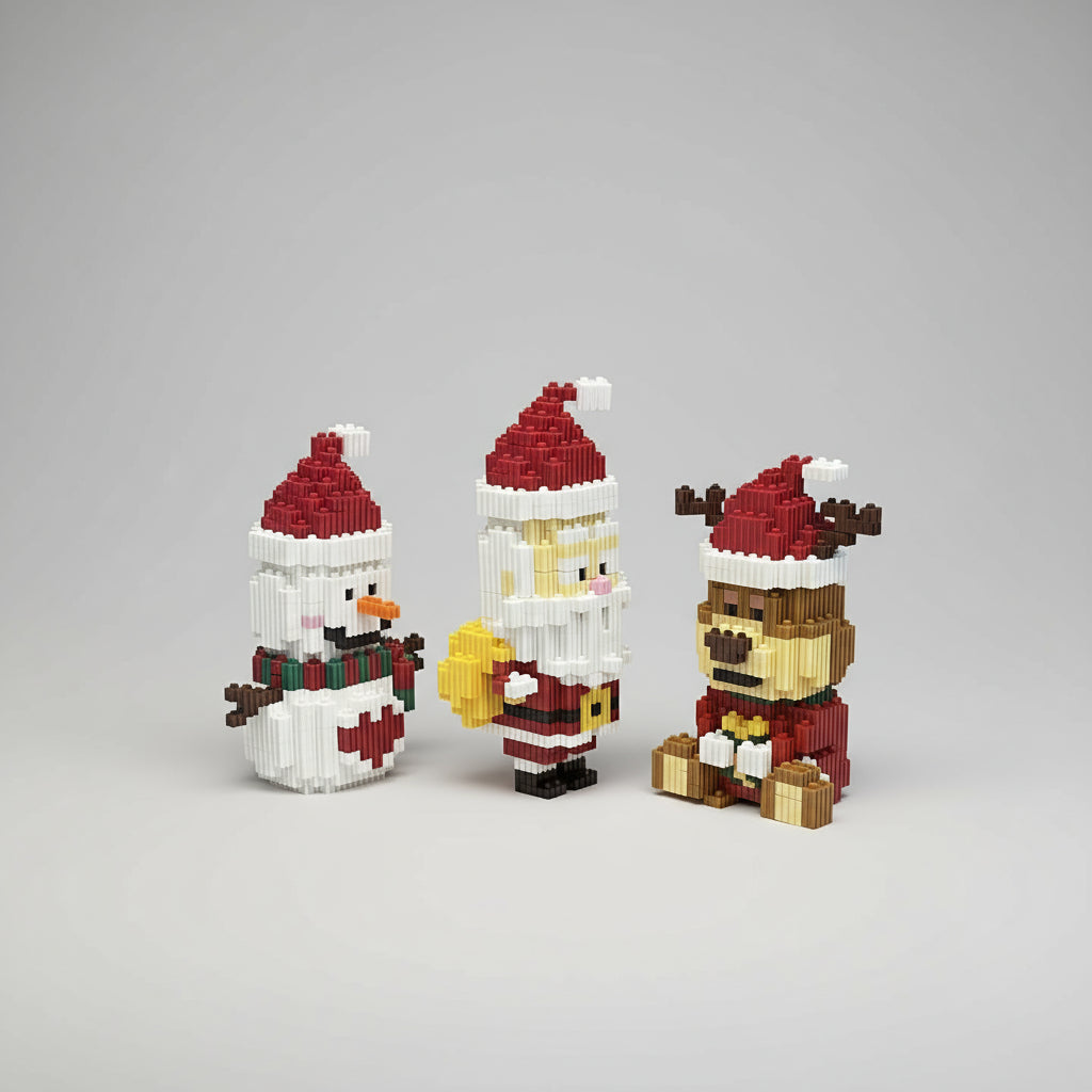 Drei Weihnachtsfiguren | Bausteine