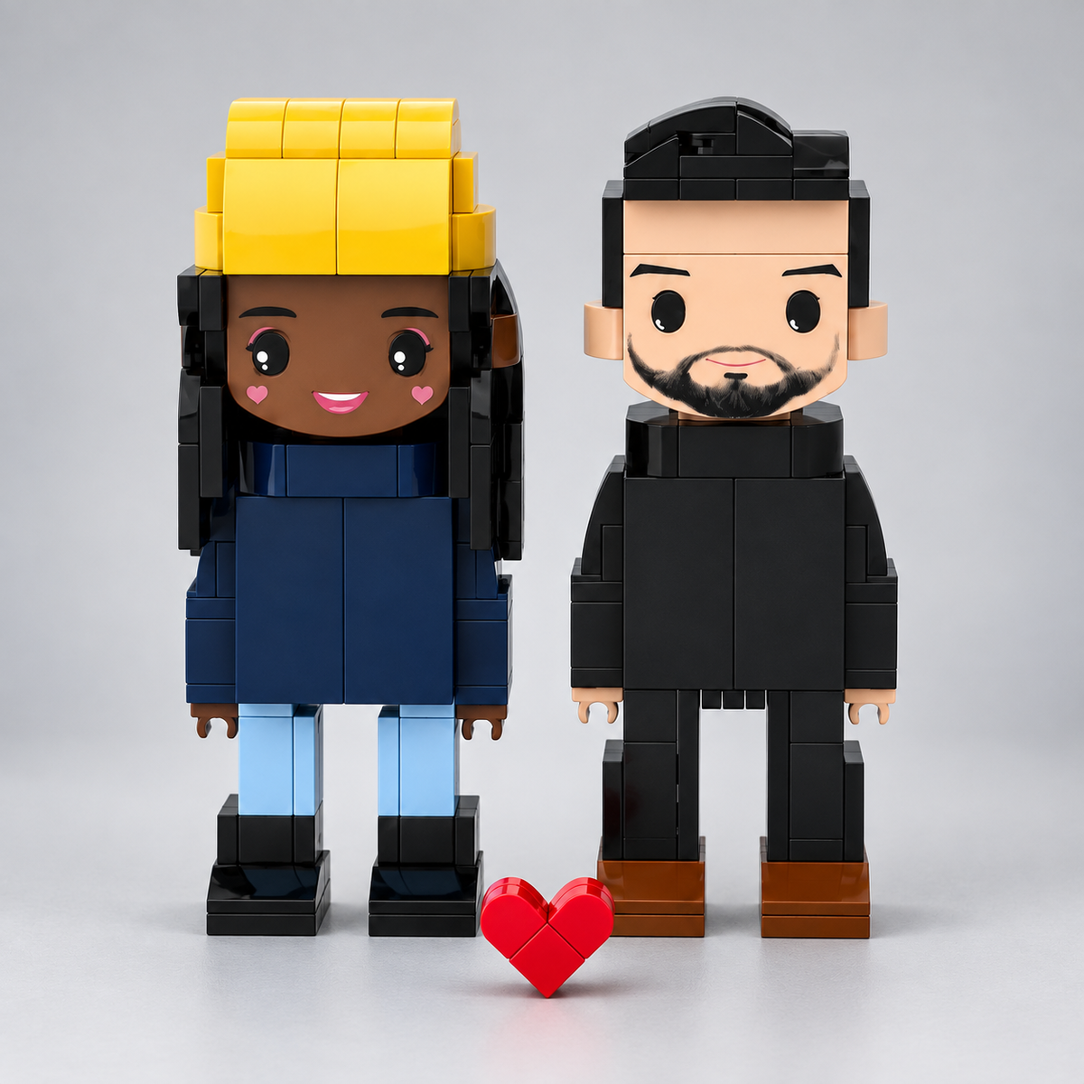 Eigenes Foto als Baustein-Figuren – 2 Personen | Bausteine