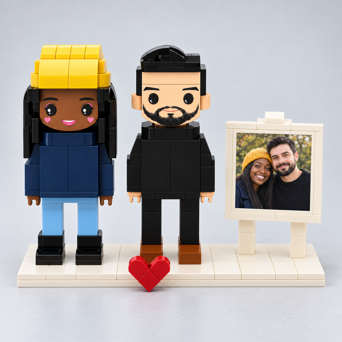 Eigenes Foto als Baustein-Figuren – 2 Personen | Bausteine