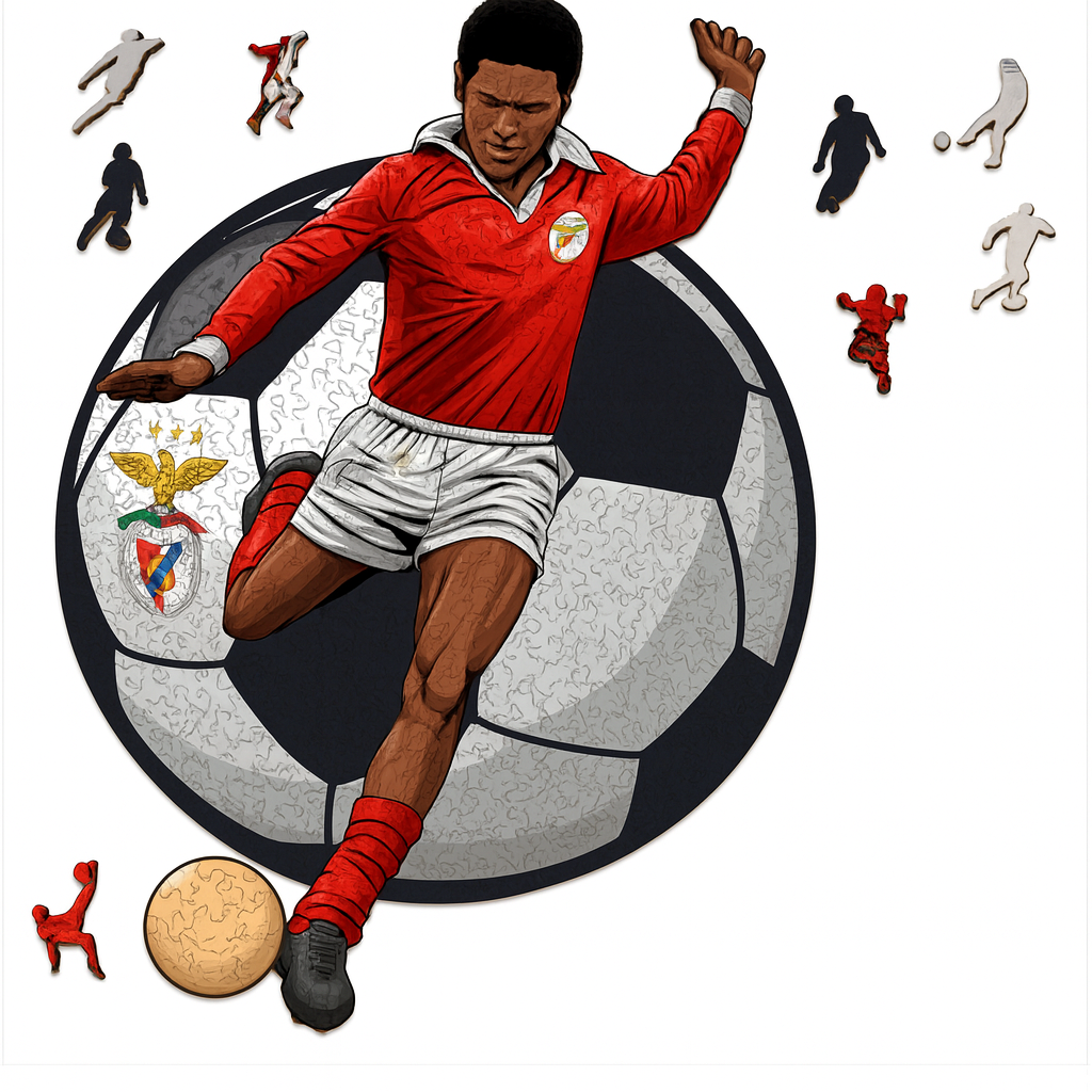 Eusébio | 2D Holzpuzzle