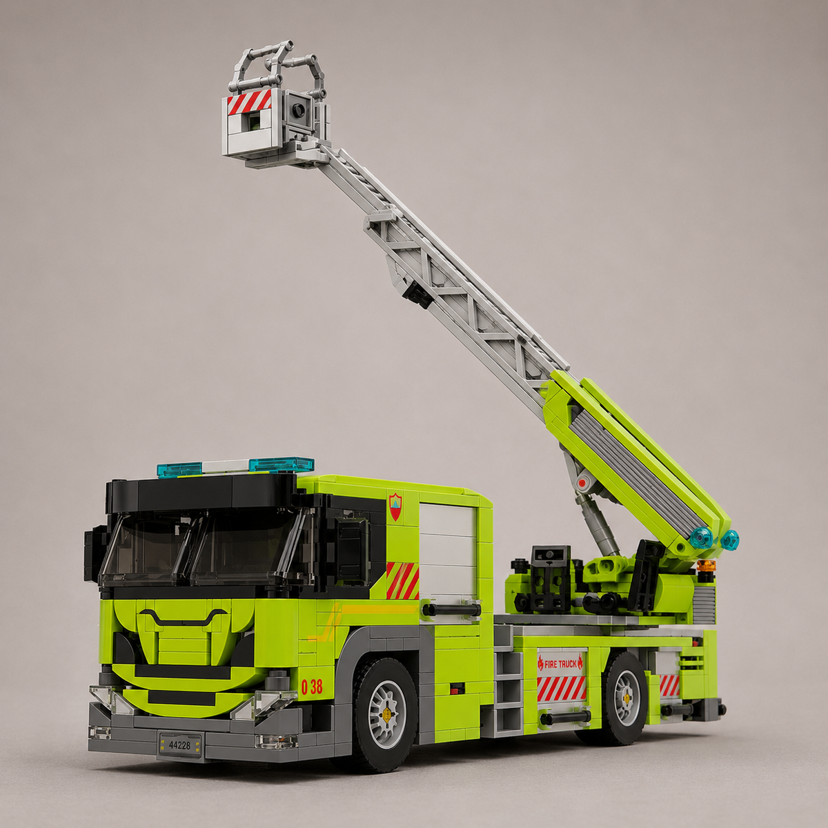 Feuerwehrfahrzeug mit Leiter | Bausteine