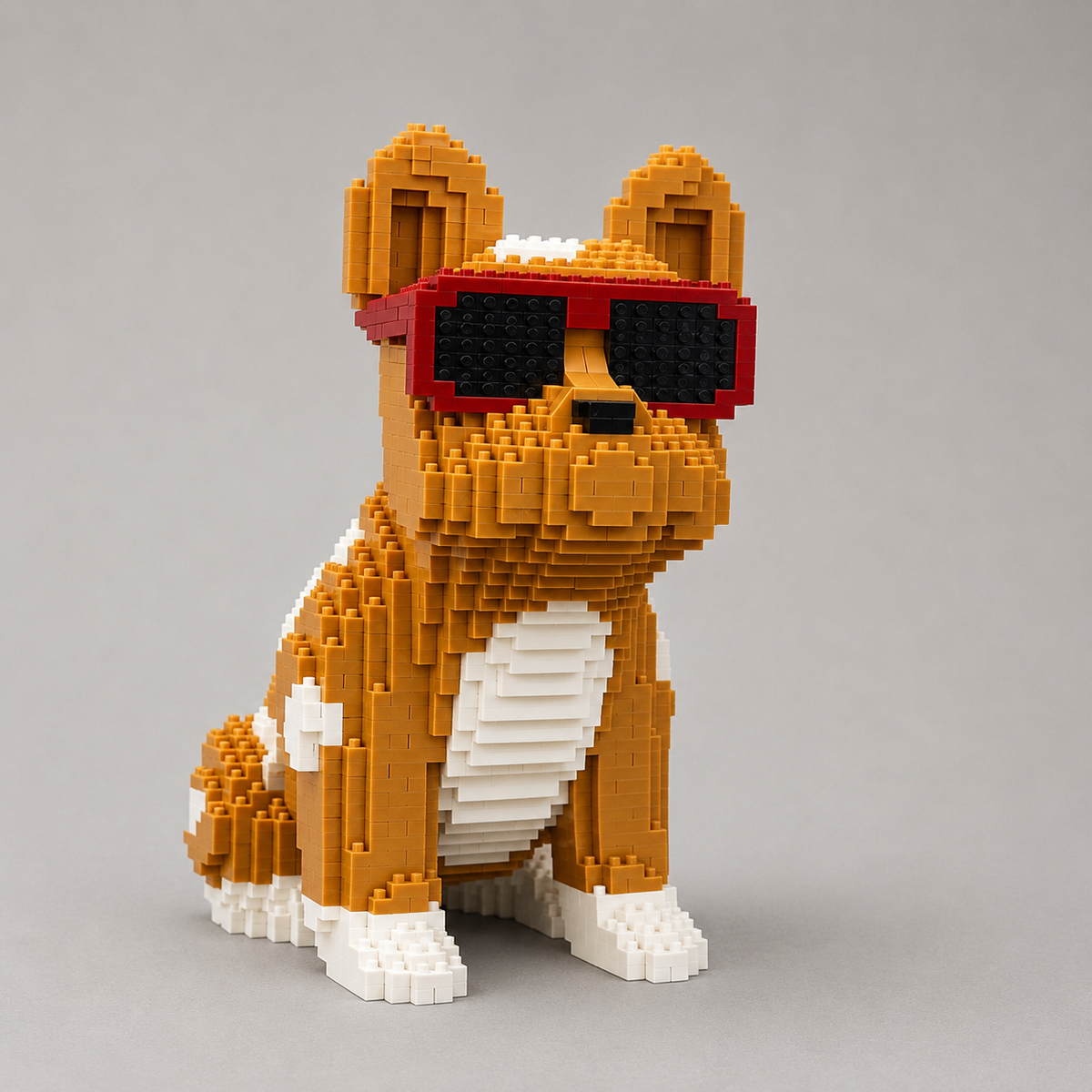 Stoße Bulldogge | Bausteine