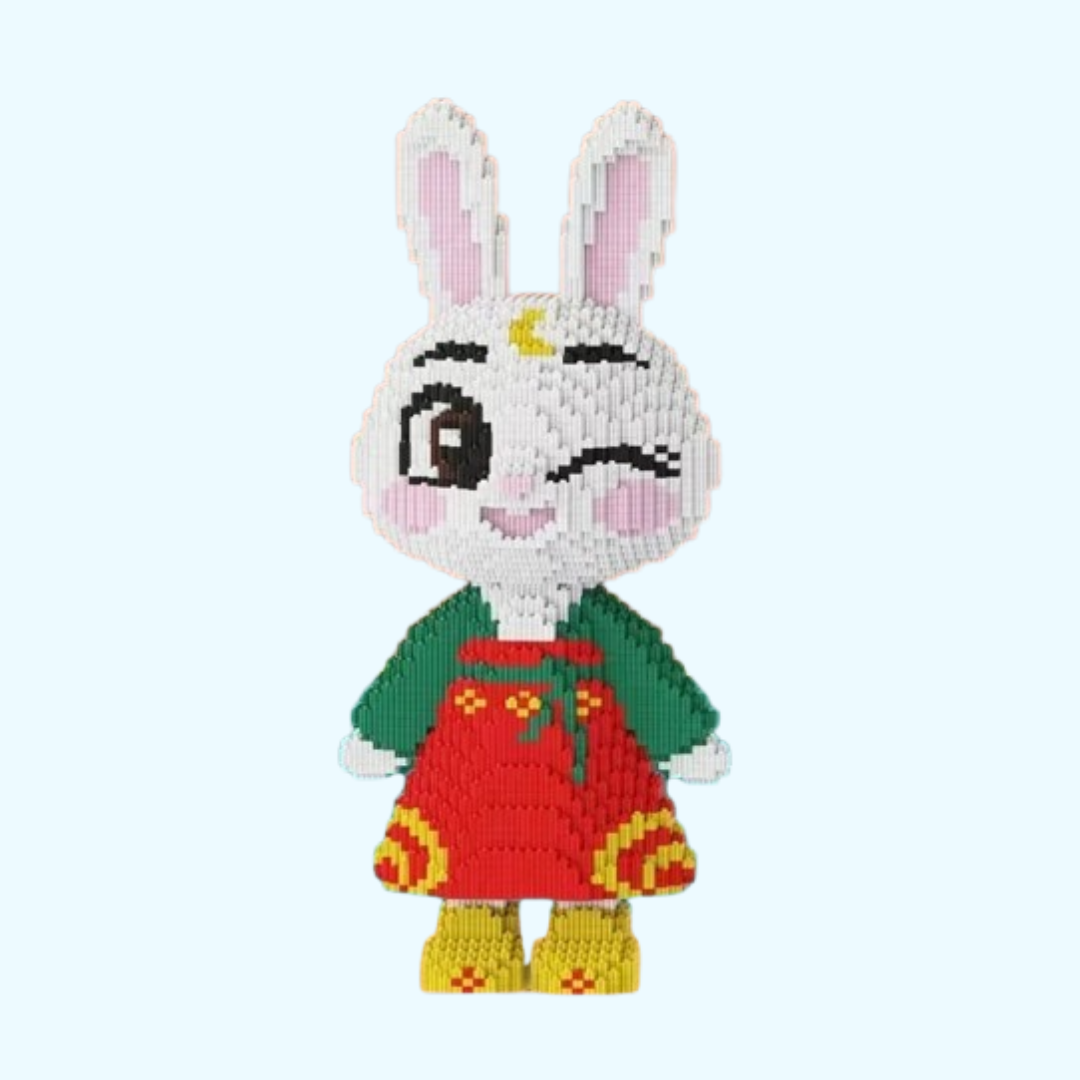 Kaninchen im Kleid | Bausteine