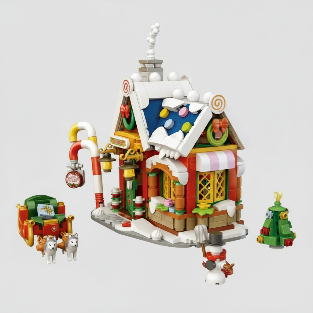 Mini-Weihnachtshaus | Bausteine