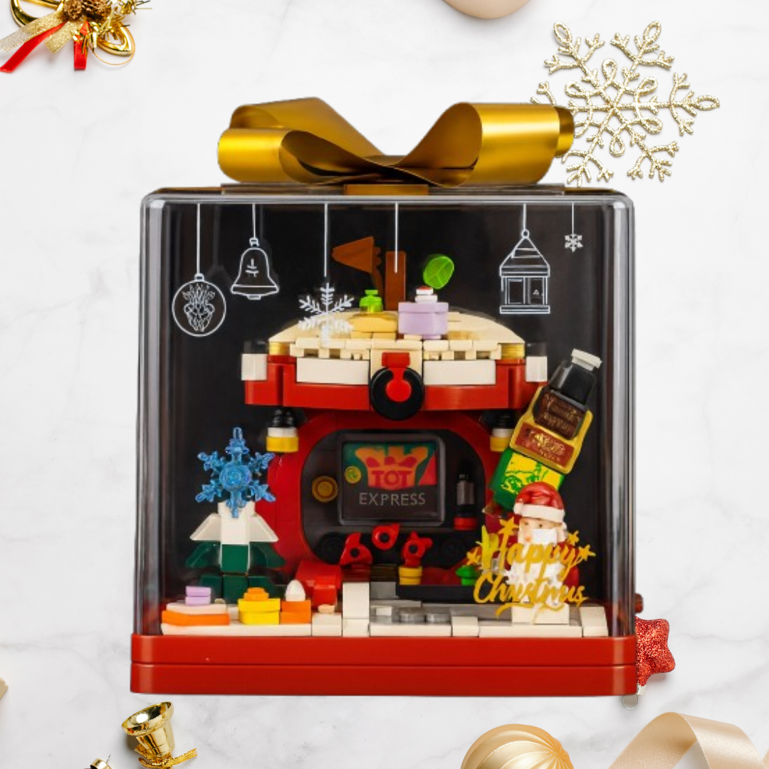 Weihnachtsapfel im Geschenk | Bausteine