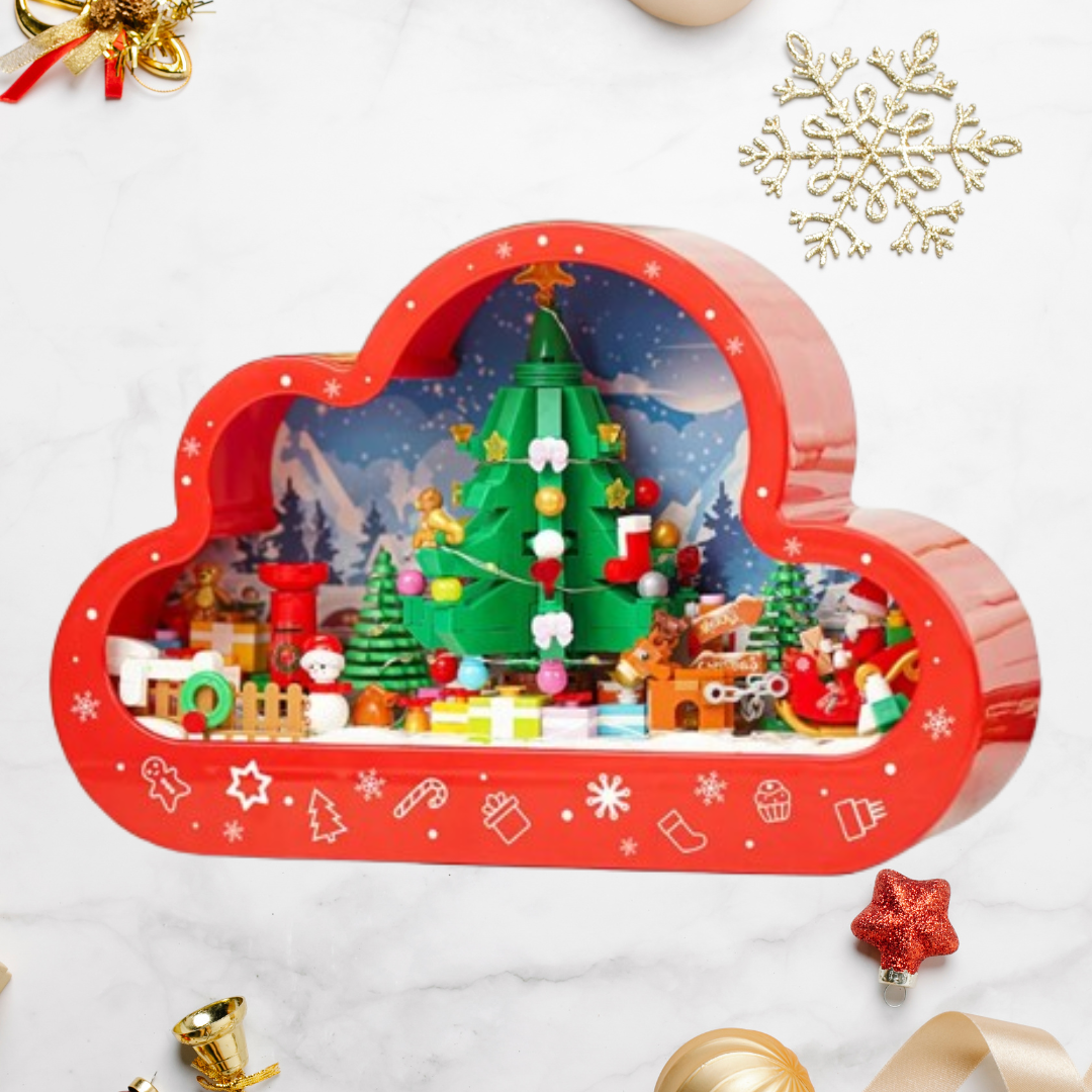 Weihnachtsdorf in der Wolke