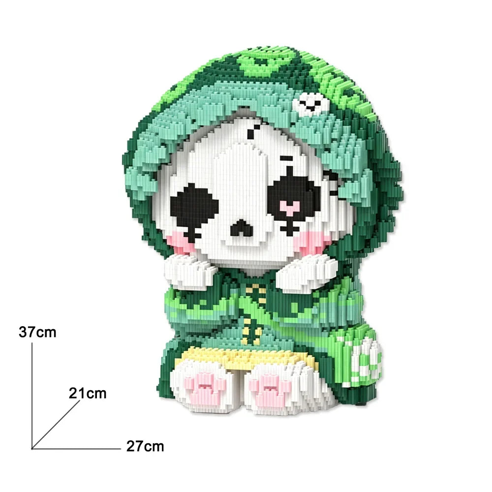 Halloween-Pandas | Bausteine