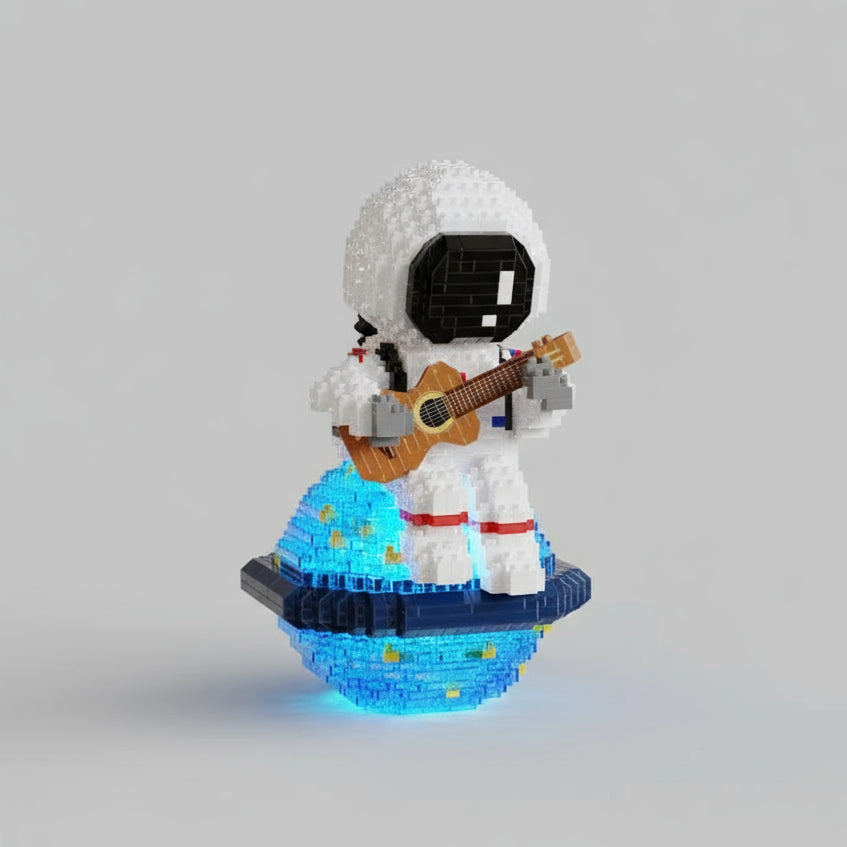 Astronaut mit Gitarre | Bausteine