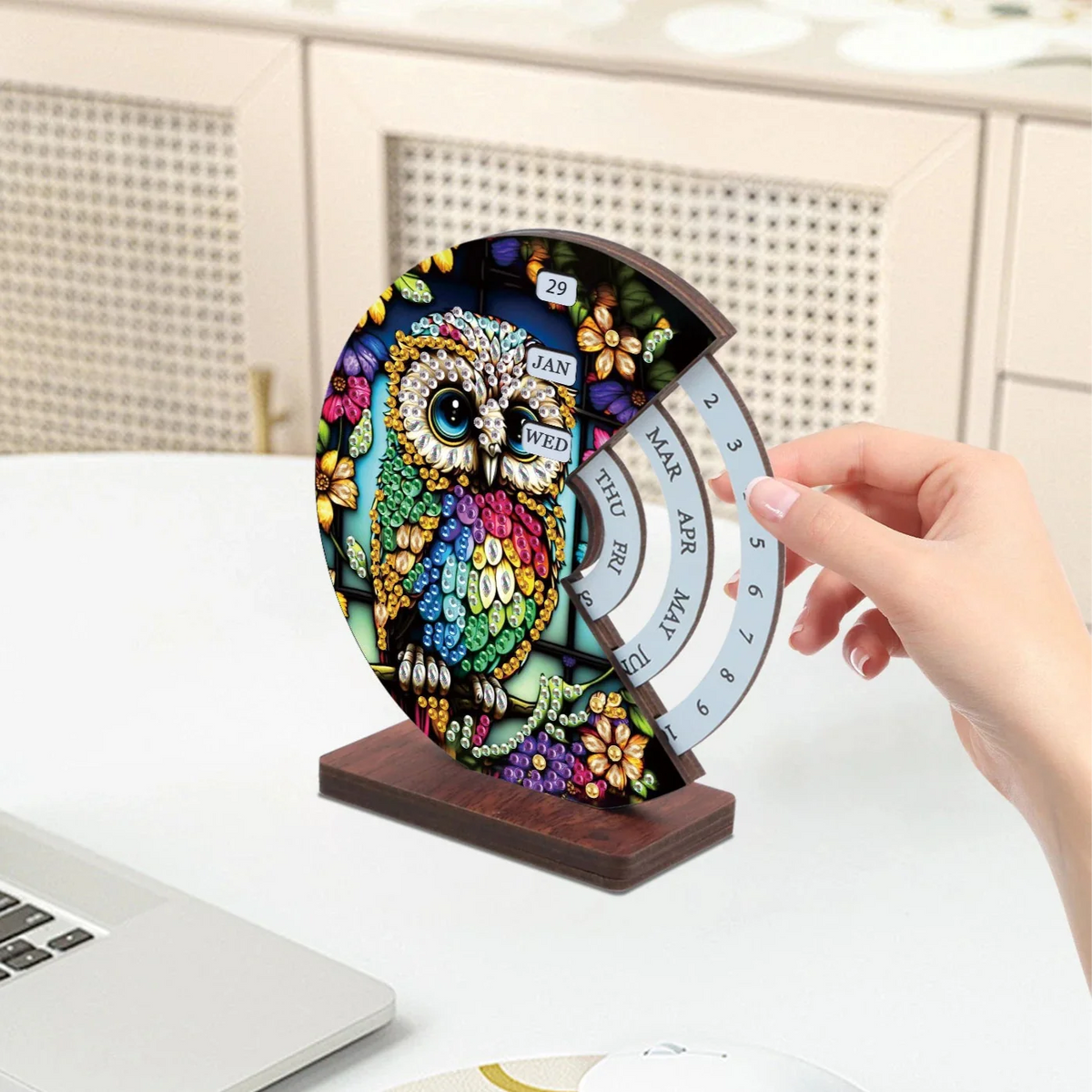 Bunte Eule | Kalender | Diamond Painting
