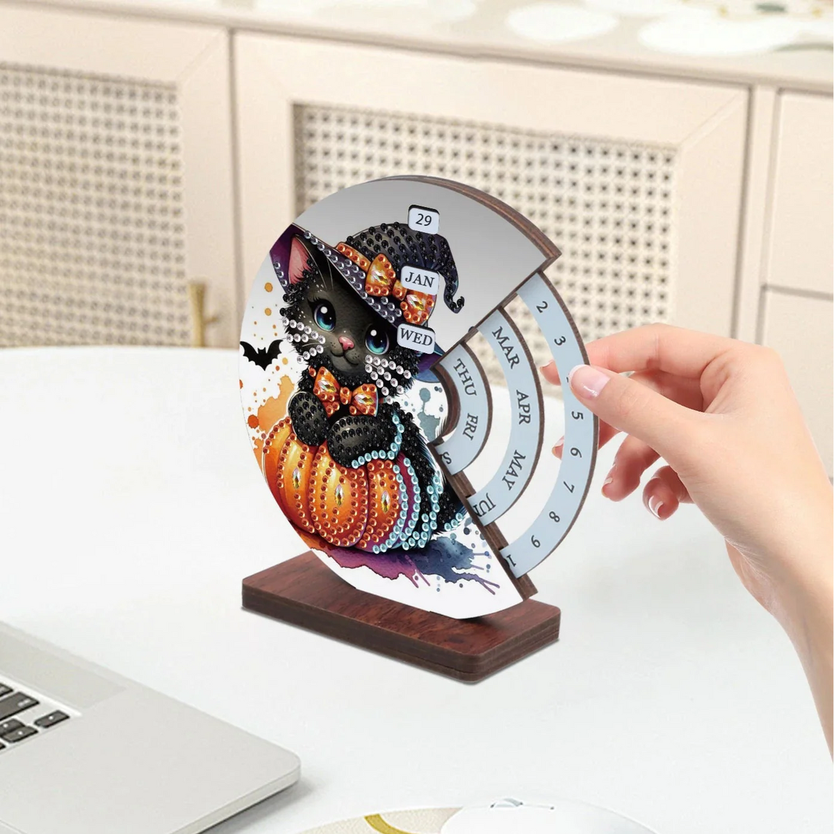 Halloween-Katze | Kalender | Diamond Painting