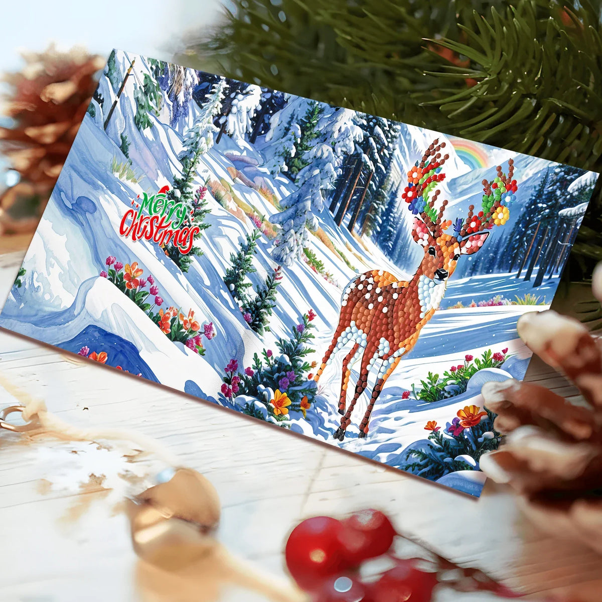 Weihnachtskarten | 12 Stück | Diamond Painting