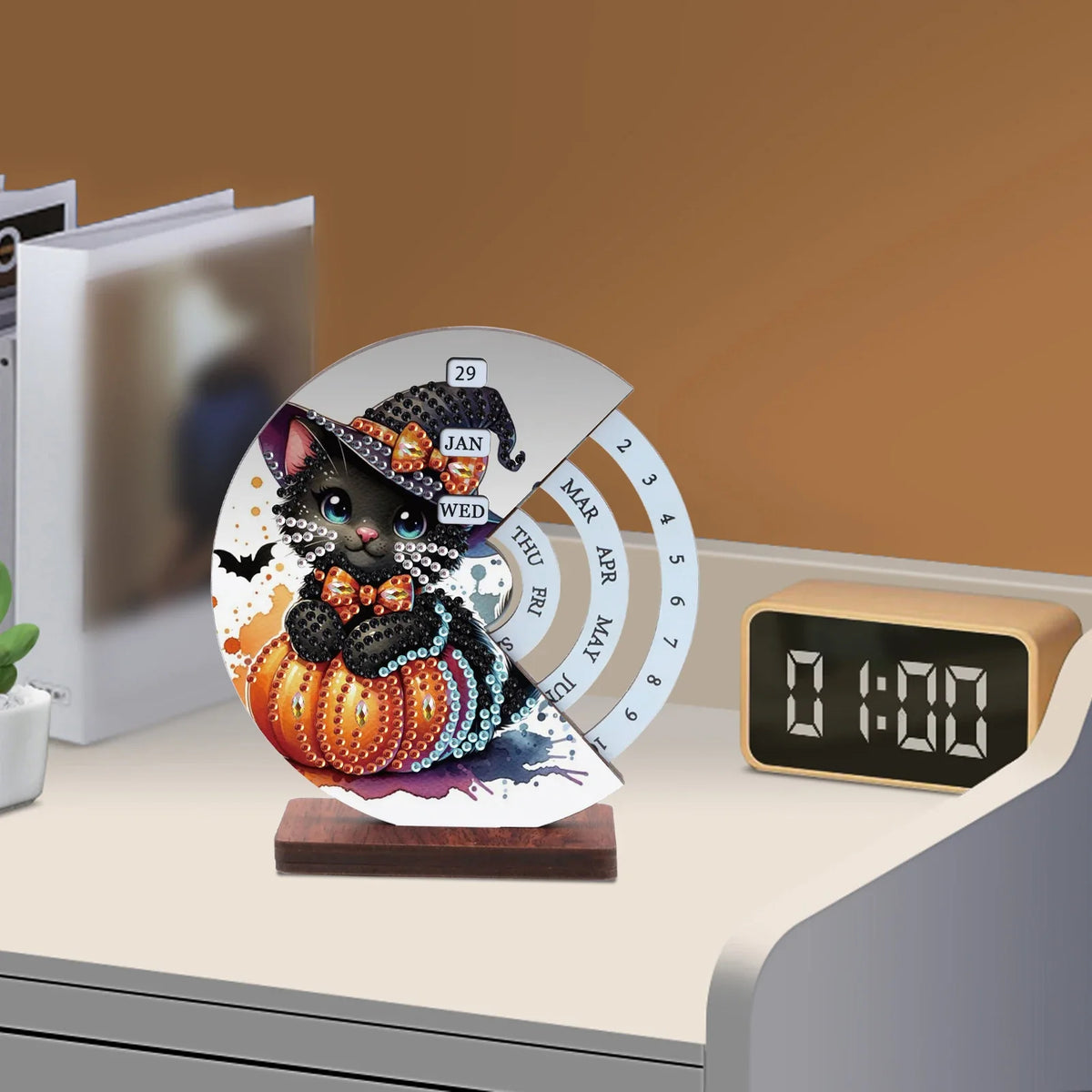 Halloween-Katze | Kalender | Diamond Painting