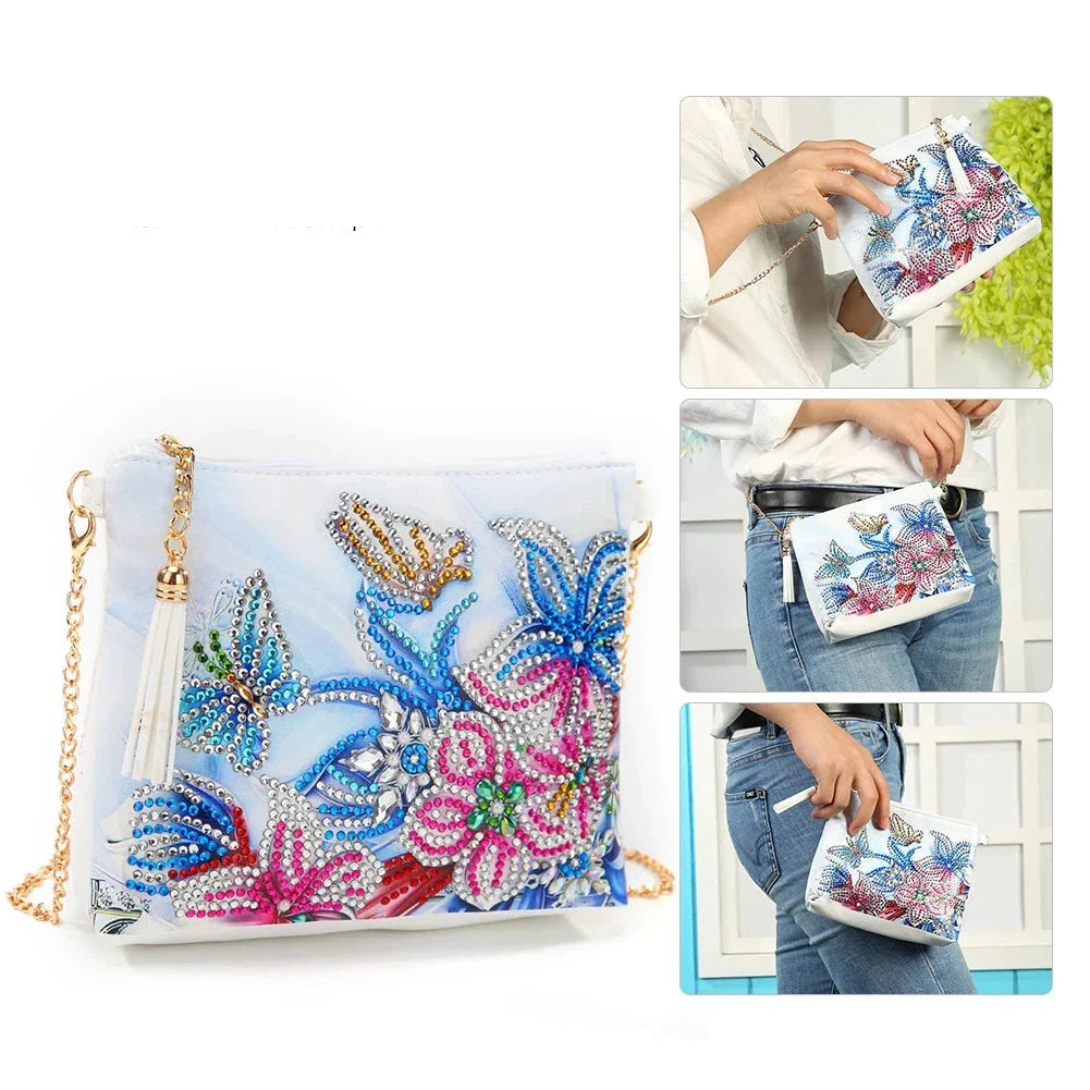 Handtasche mit Blumen | Diamond Painting