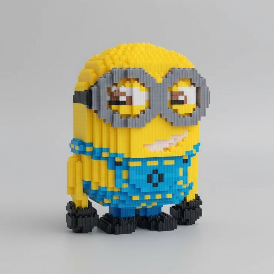 Gelbes Wesen mit Brille | Bausteine