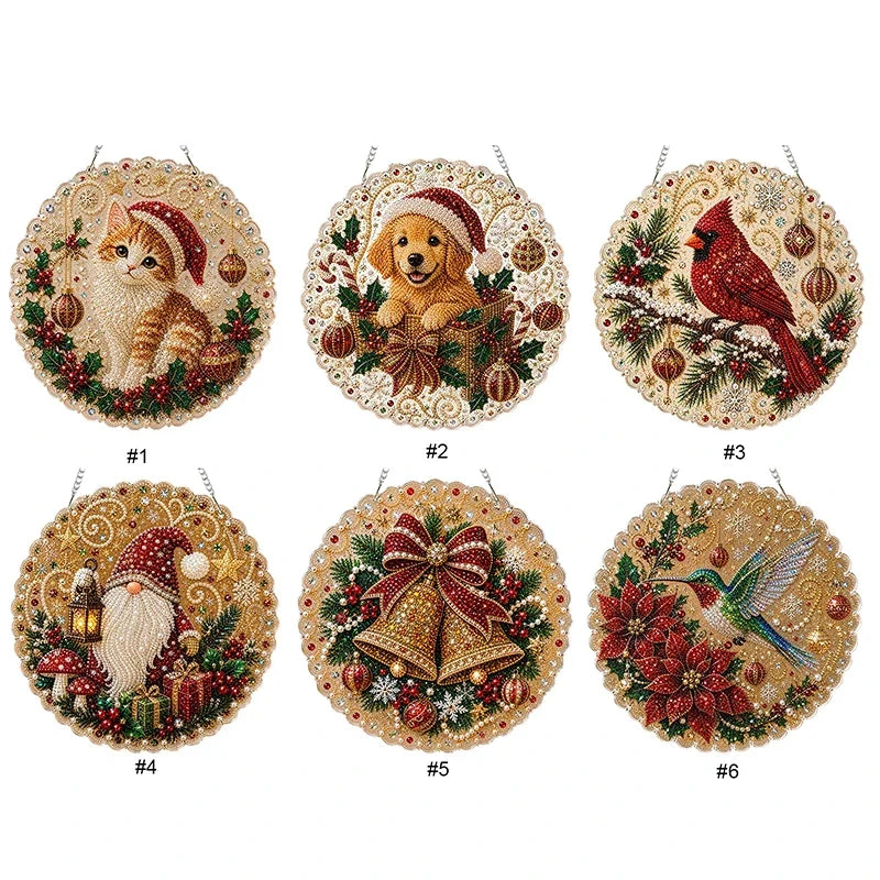 Weihnachtsanhänger | Glocke | Diamond Painting