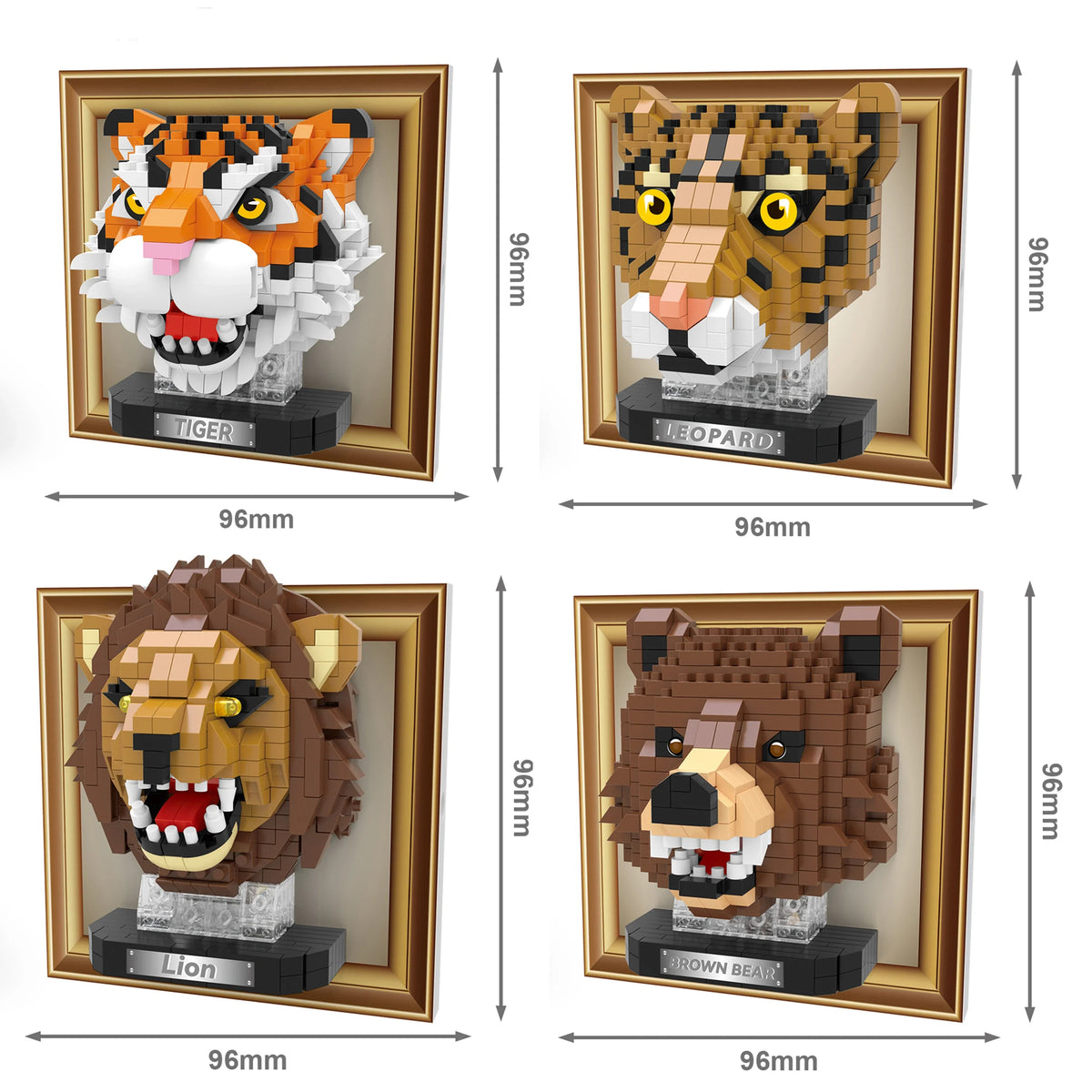 Mini 3D Bild Nashorn | Bausteine