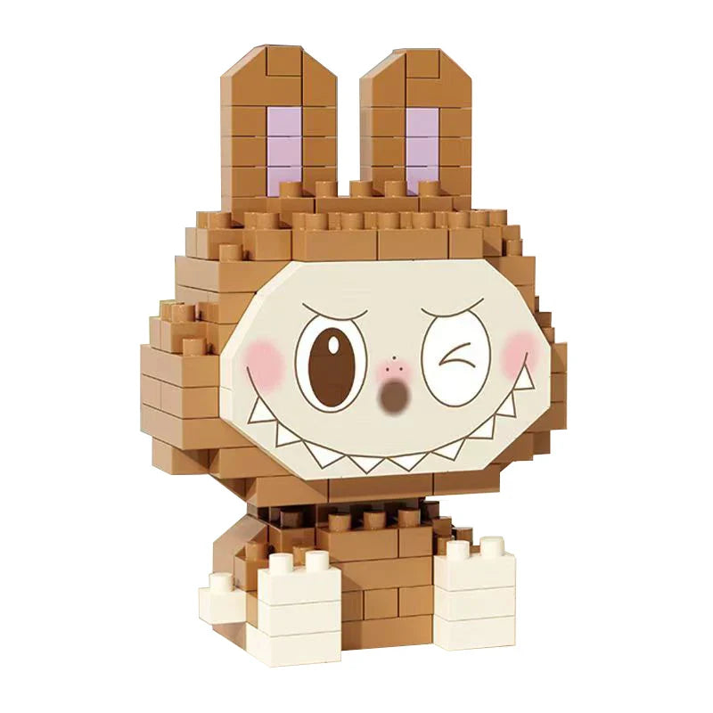 Mini Brauner Labubu | Bausteine
