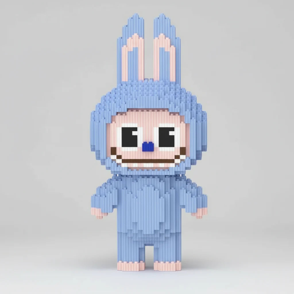 Blauer Labubu | Bausteine