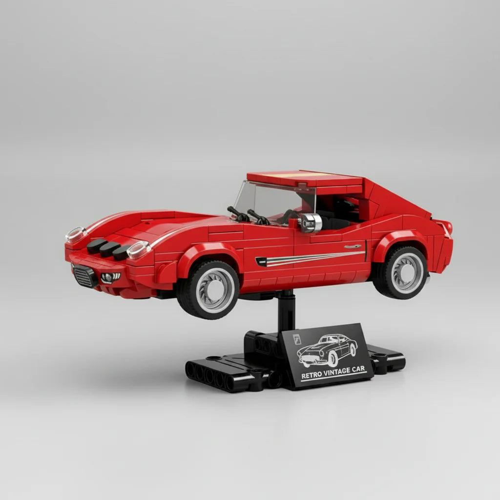 Vintage roter Sportwagen | Bausteine