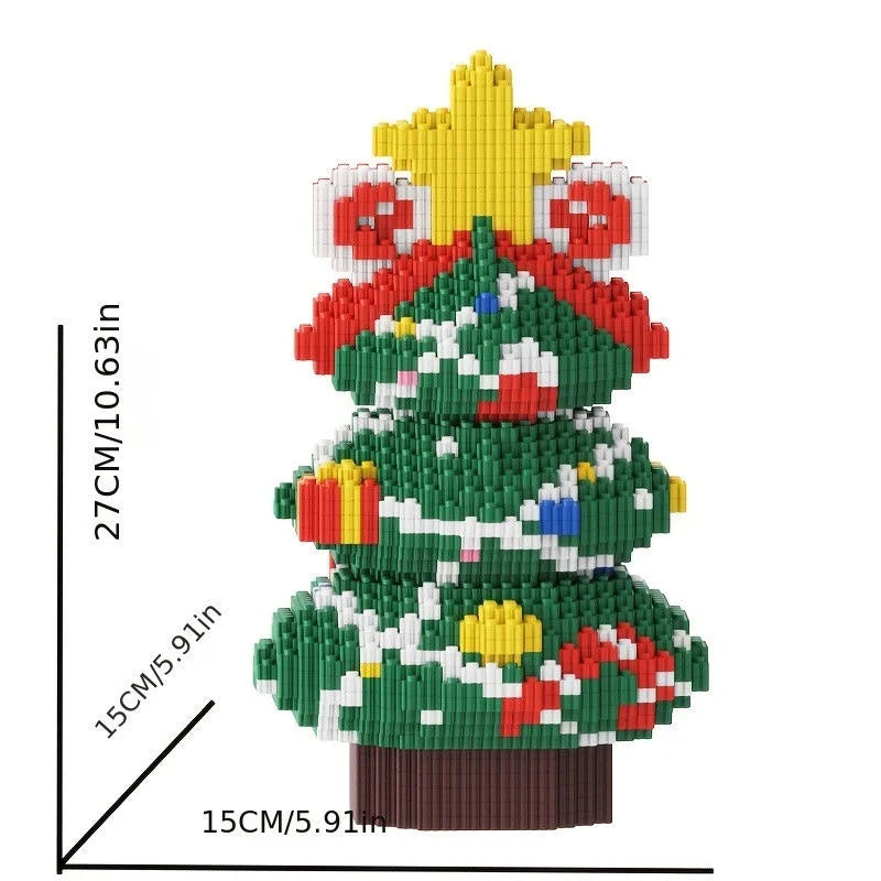 Weihnachtsbaum mit Dekoration | Bausteine
