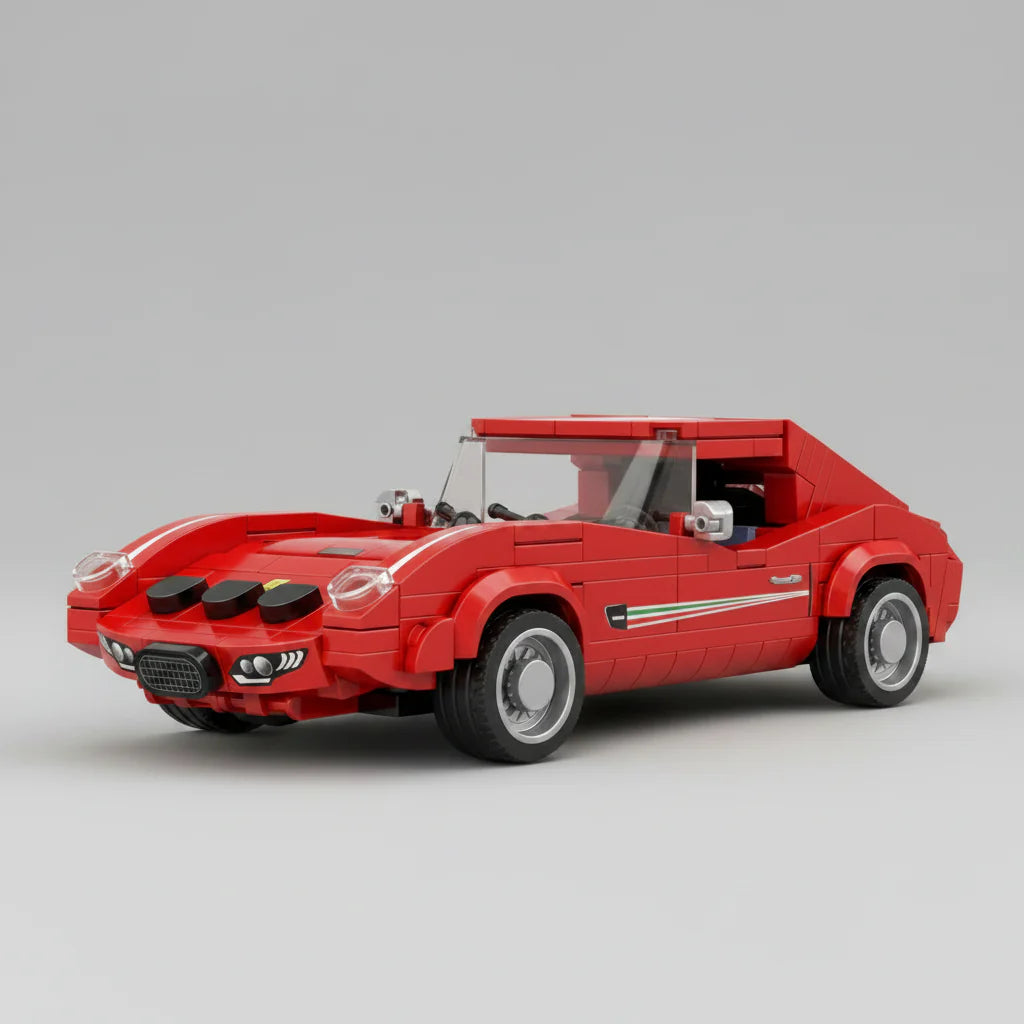 Vintage roter Sportwagen | Bausteine