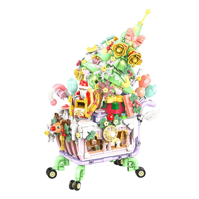 Weihnachts-Einkaufswagen | Bausteine