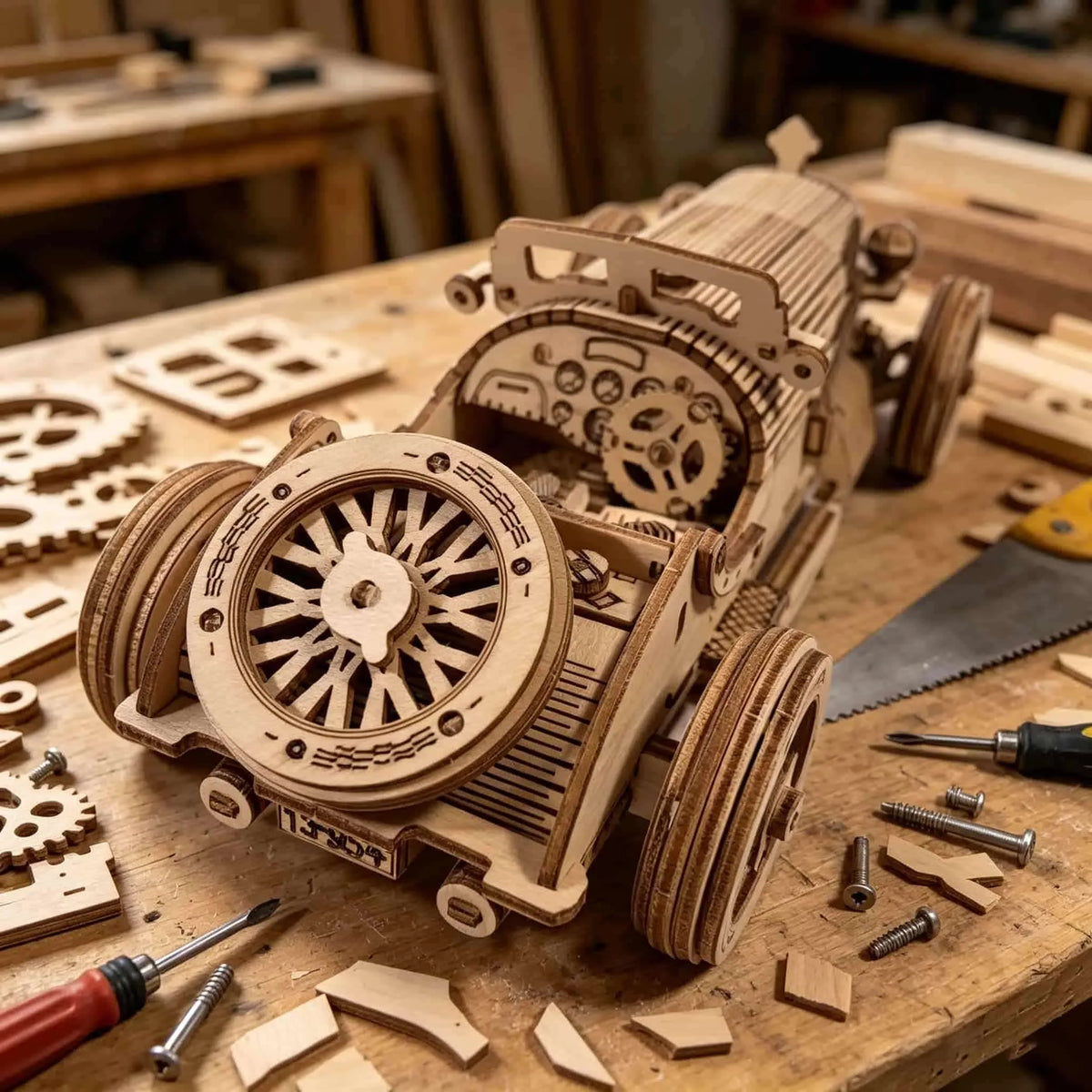 Vintage Sportwagen | 3D Puzzle
