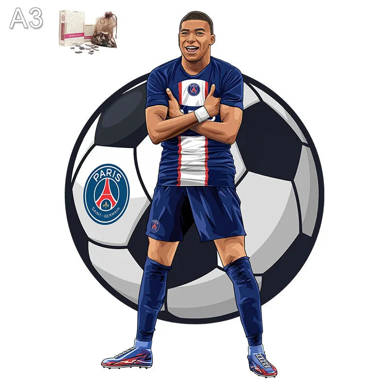 Mbappé PSG | 2D Holzpuzzle