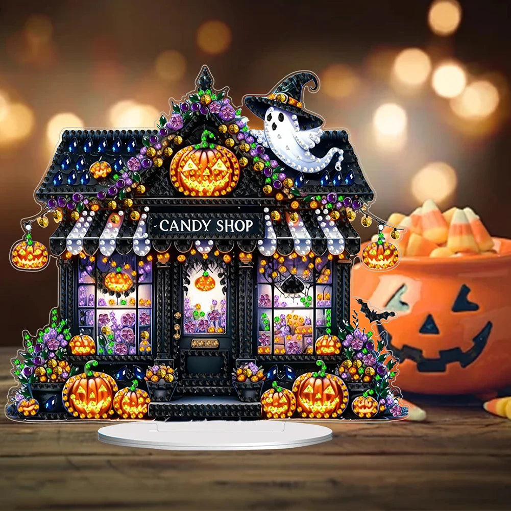 5D Halloween-Süßigkeitshaus | Diamond Painting