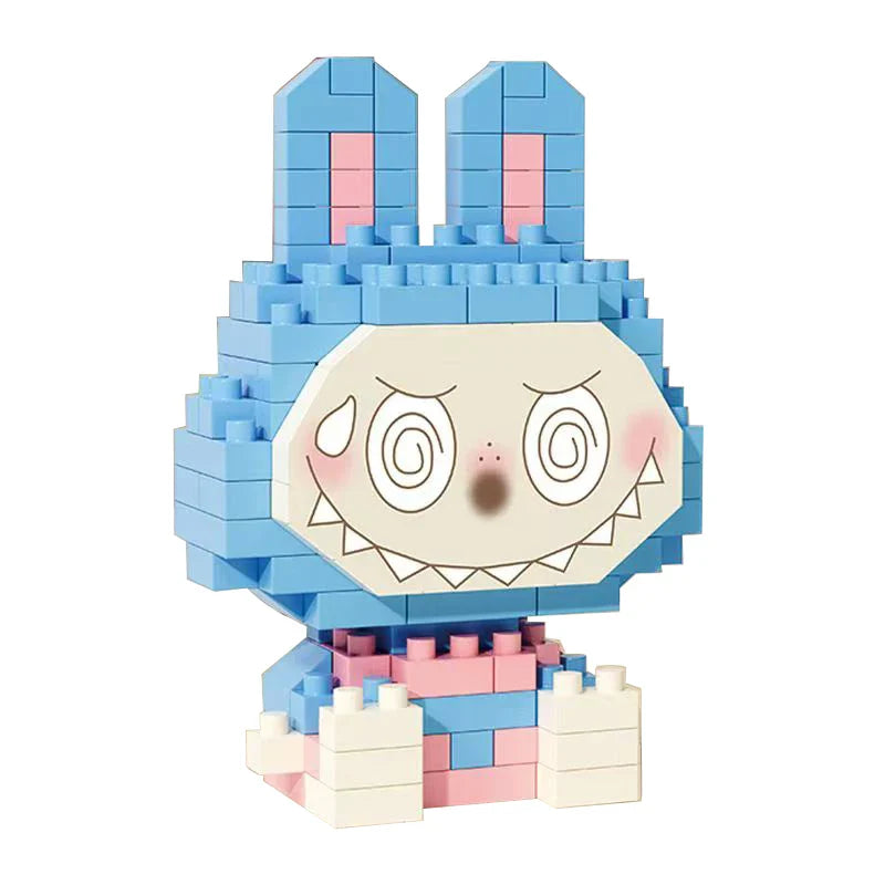 Mini Blauer Labubu | Bausteine