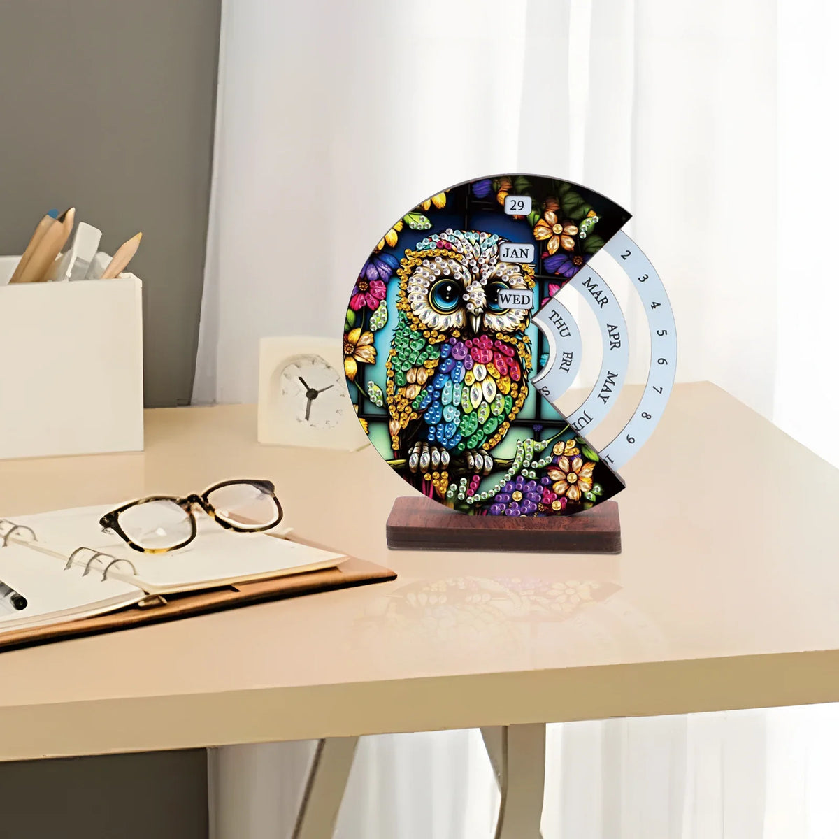 Bunte Eule | Kalender | Diamond Painting