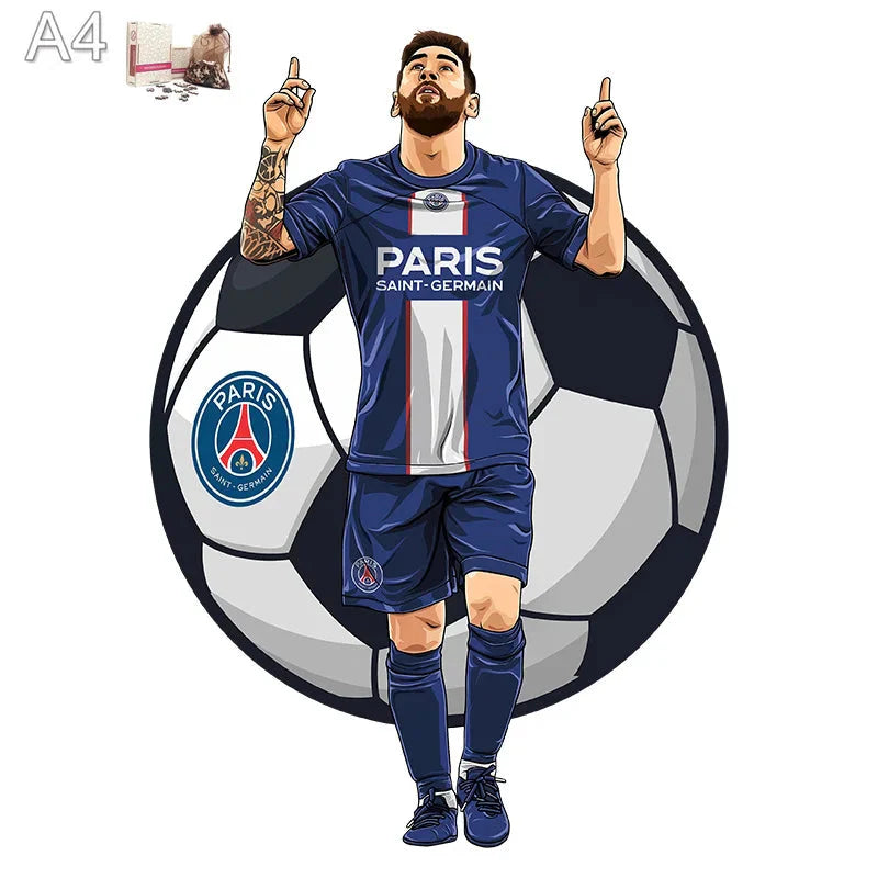 Messi PSG | 2D Holzpuzzle