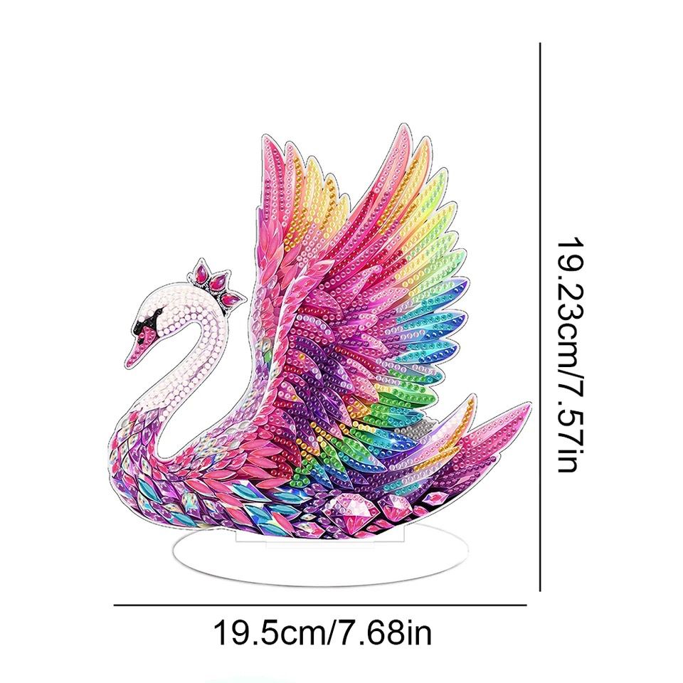 5D Bunter Schwan | Diamond Painting