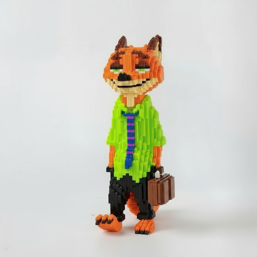 Fuchs im grünen Anzug | Bausteine
