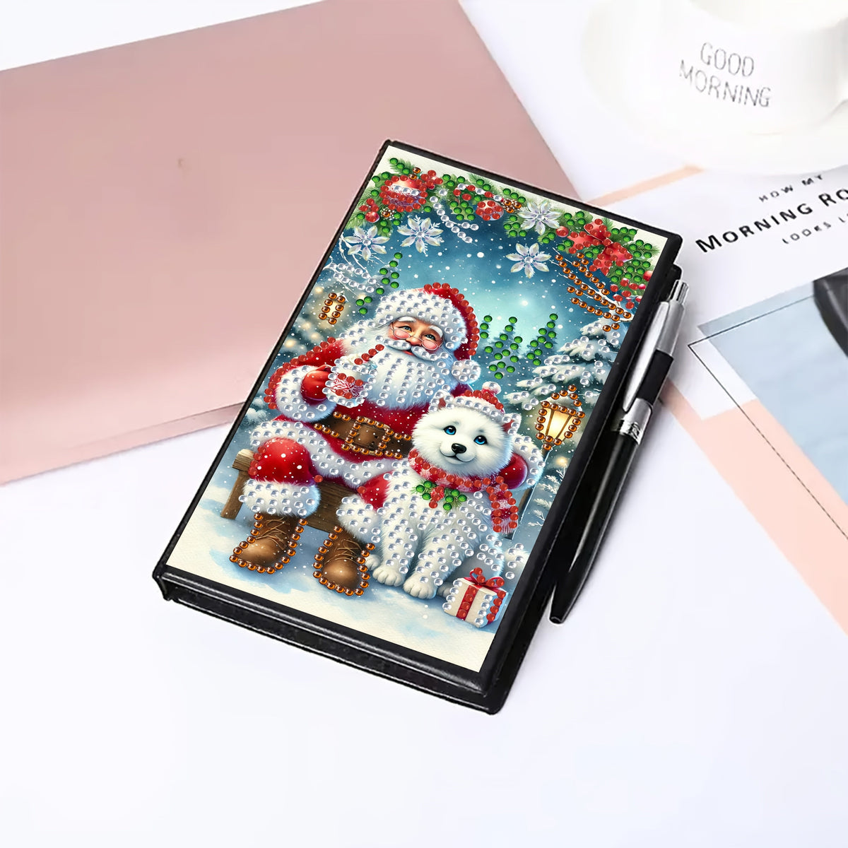 Weihnachtsmann | Notizbuch | Diamond Painting
