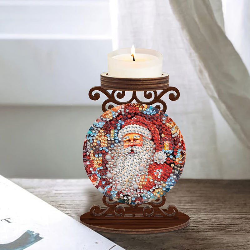 Weihnachtsmann | Kerzenhalter | Diamond Painting
