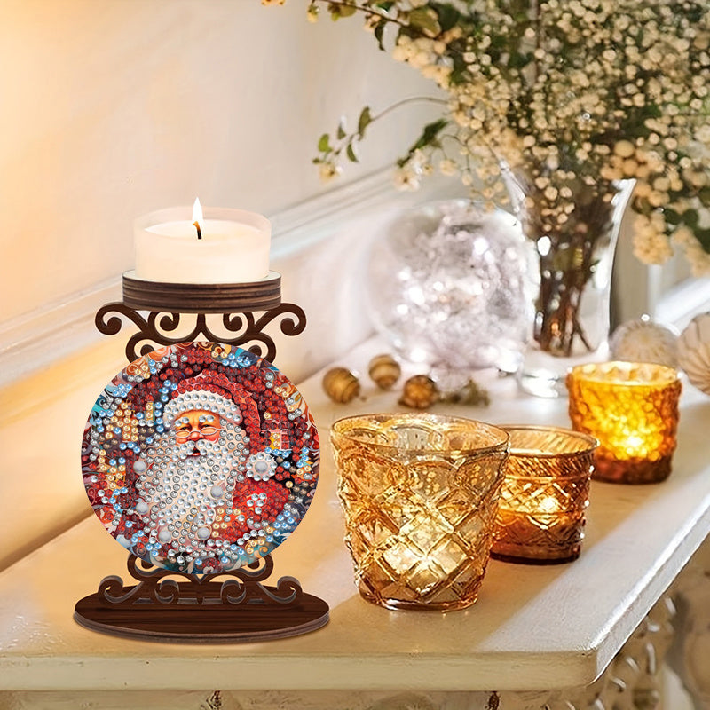 Weihnachtsmann | Kerzenhalter | Diamond Painting