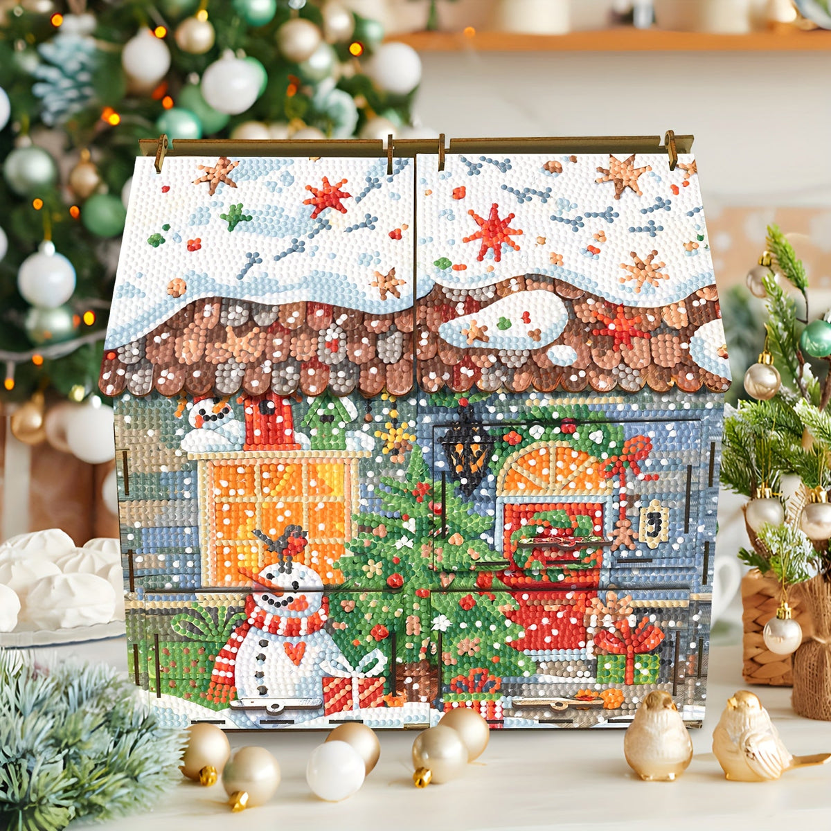 Haus mit Schubladen | Bausatz | Diamond Painting