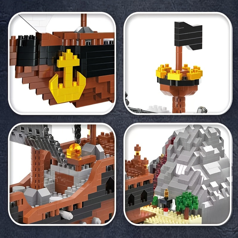 Piratenschiff auf dem Wasser | Bausteine
