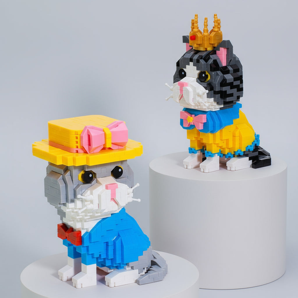 Katze mit Krone | Bausteine