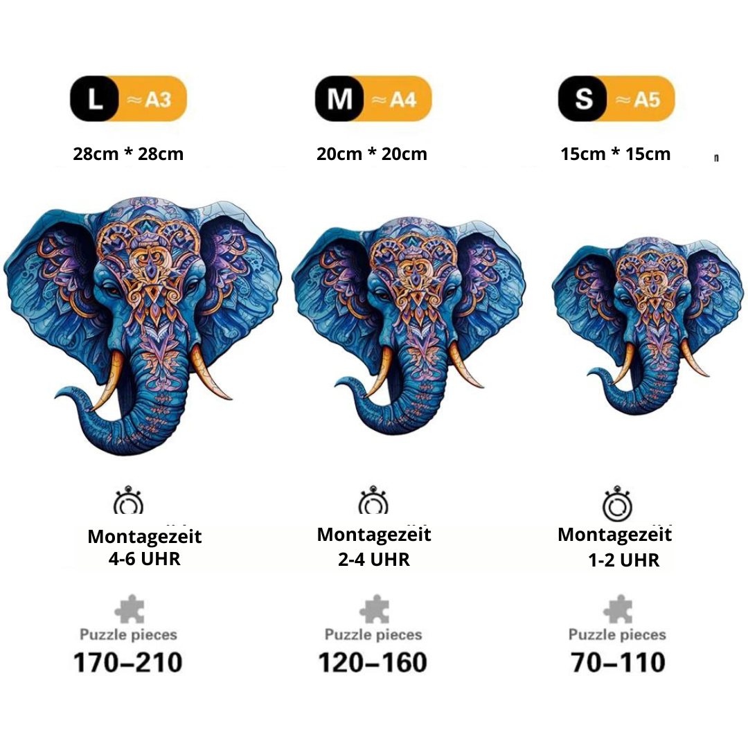Elefant | 2D Holzpuzzle