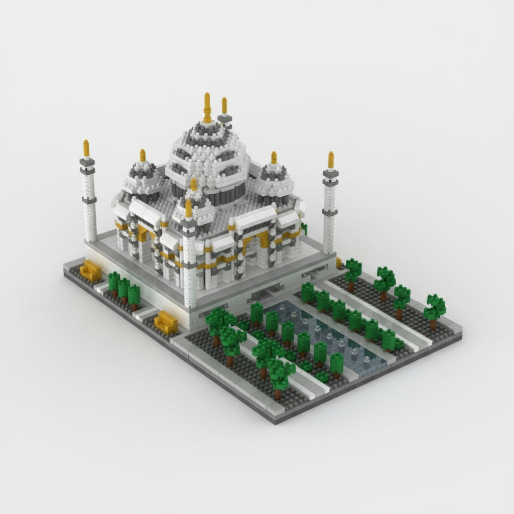 Taj Mahal mit Garten | Bausteine